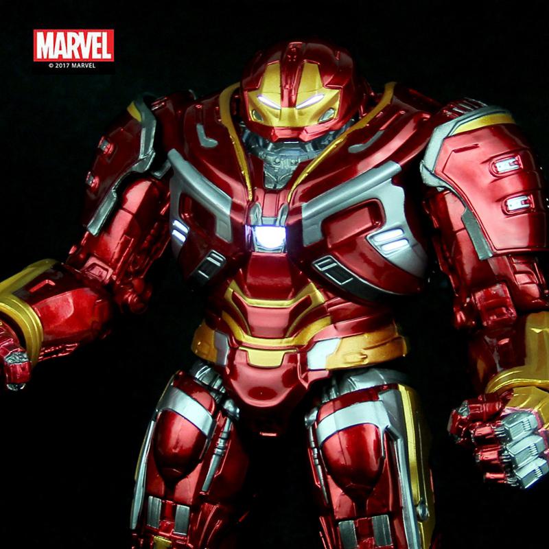 21Cm Zd Original Mk44 Iron Man Hulkbuster 110 Chest Eyes Led Mark 44 Action Figure 10Th Anniversary Toys Collect Model Gift