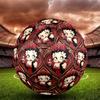 Betty Boop Print Size 5 Soccer Ball, Standard Match Football for Sports Game and Team Practice, Ideal Gift for Soccer Fans