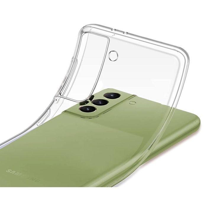 Coque et tour de cou pour Samsung Galaxy S21 FE 5G- TPU Souple Transparent Cordon Noir réglable Phonillico®