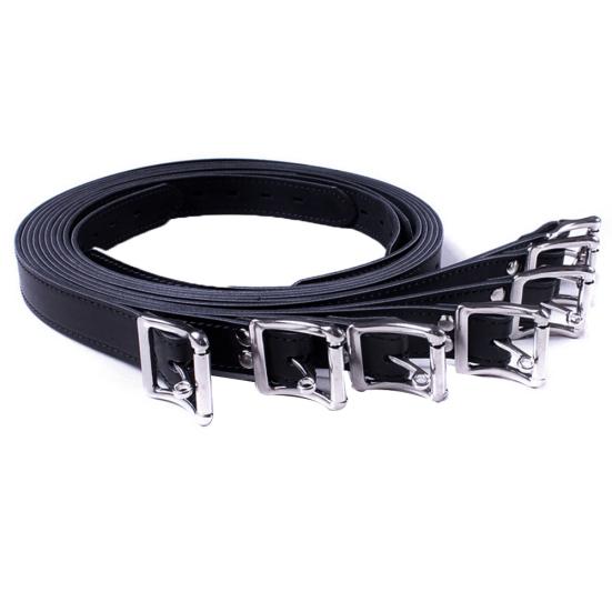 7Pcs Faux Leather Harness Body Bondage Belt Hand Leg Restraints BDSM Sex Toys