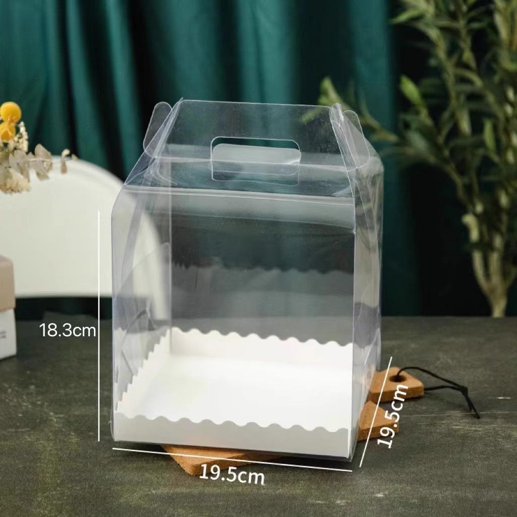 Disposable Transparent Cake Case One Piece Portable Pastry Gift Boxs Explosive Cake Portable Packaging Chest with Multiple Sizes To Choose From