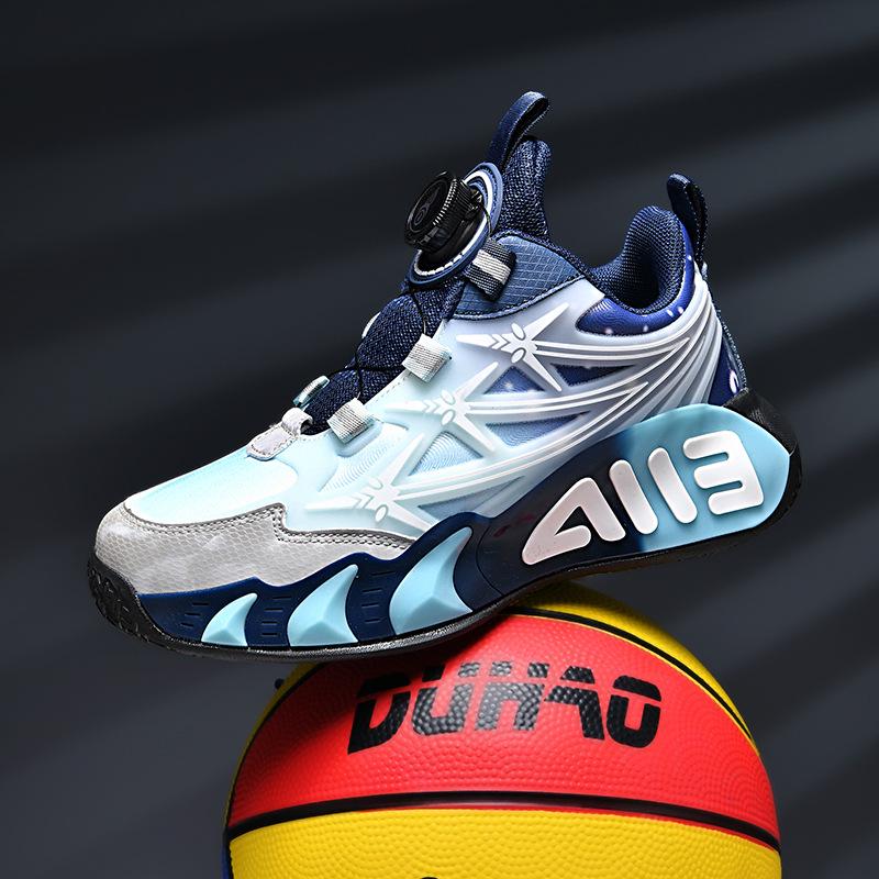 

Kids Non-slip Leather Basketball Shoes - Durable, Wear-resistant Running Shoes for Boys 31