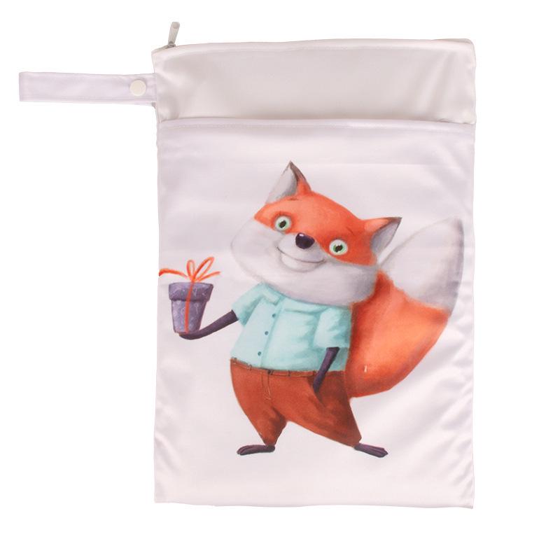 Cartoon Cute Waterproof Wet/Dry Separation Storage Bag (25x35cm) for Travel and Clothing