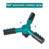 Three-Prong 360 Degree Automatic Rotating Water Spray Sprinkler Nozzle Lawn Garden Watering Irrigation Supplies
