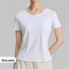 2026 Women's Spring/Summer Yoga T-shirt: Round Neck, Bare Feel, Short Sleeve, Slim Fit, Running & Fitness Top