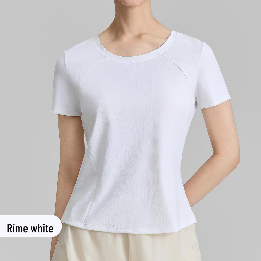 2026 Women's Spring/Summer Yoga T-shirt: Round Neck, Bare Feel, Short Sleeve, Slim Fit, Running & Fitness Top