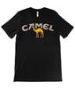 T-shirt Camel Cigarettes Classique Cult Retro Adulte Unisexe Noir Argent Tailles