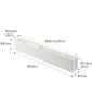 Yamazaki Slim Desk Organizer, White, Approx. W50 X D5 X H8.2cm, Tower Storage Box, 5985