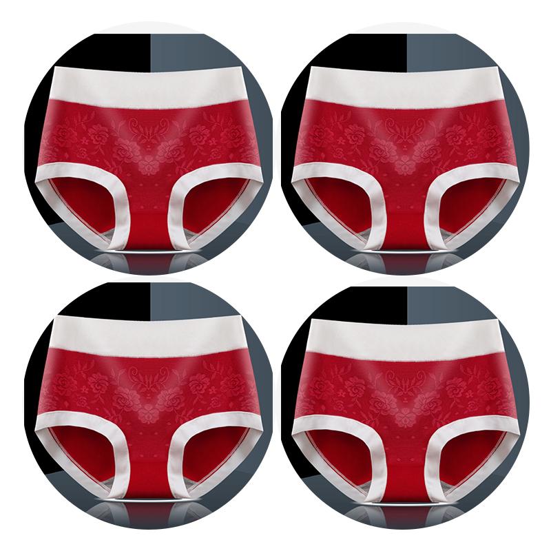 Mittlere Taille, große Größe, bequeme Damenunterwäsche, atmungsaktiv, antibakteriell, reine Baumwolle, sexy Spitzen-Slip für Frauen