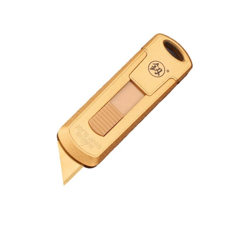 Zinc Alloy Mini Safety Utility Knife SK-5 Blade Automatic Springback Multi-function Utility Knife Switch Locks Daily Cutting