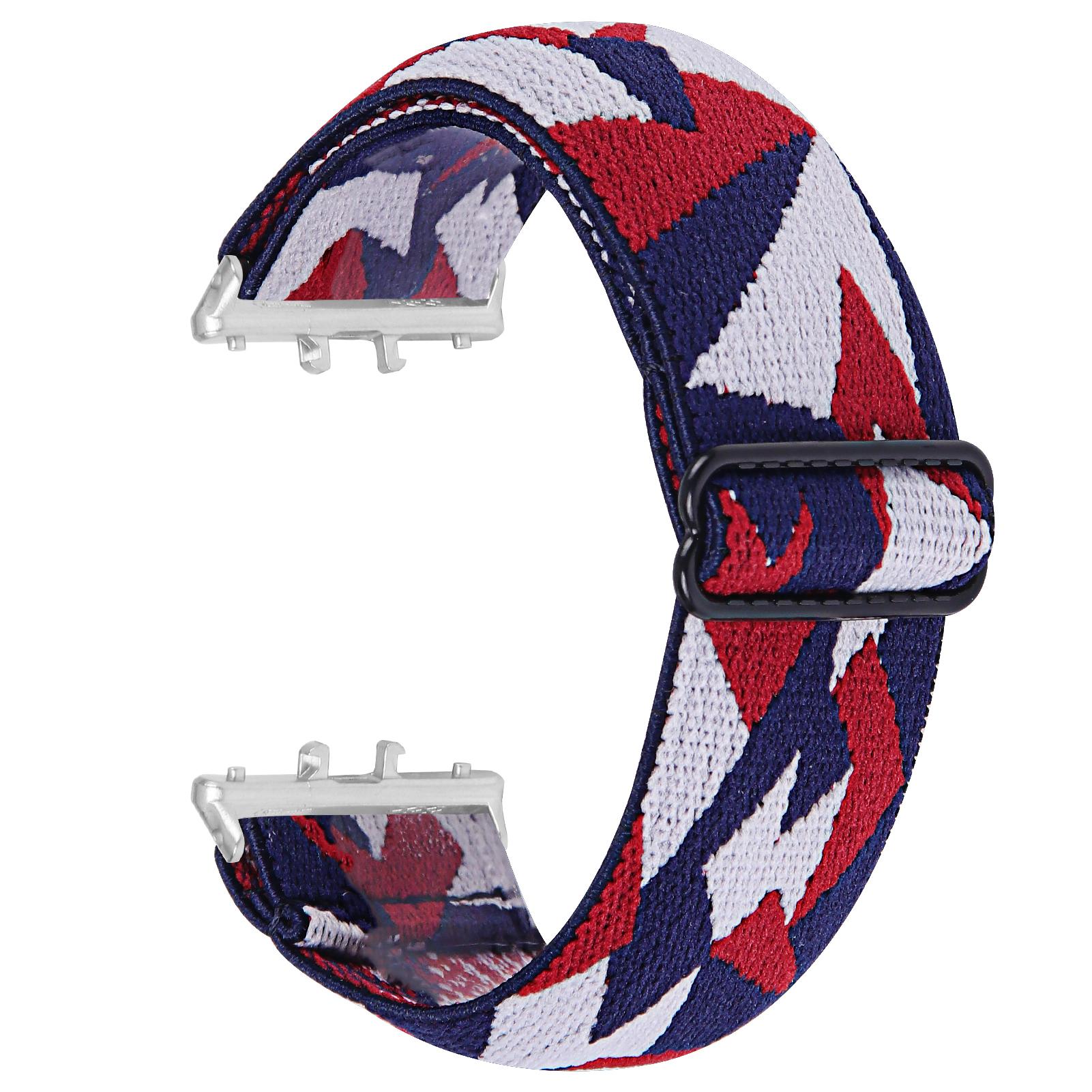 Pattern Design Elastic Nylon Strap for Honor Watch X5 Adjustable Replacement Watch Band