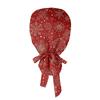 Christmas Holiday Chef Hat with Festive Print Adjustable Kitchen Hat for Baking, Cooking, and Party
