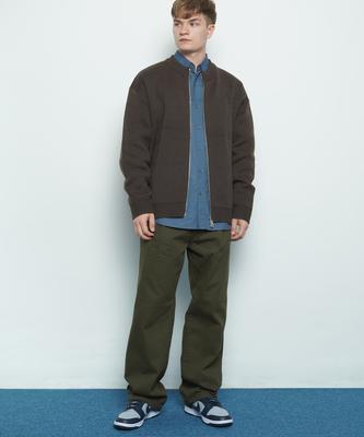 THE-ABON M508 Gly Cotton Wide Pants Khaki