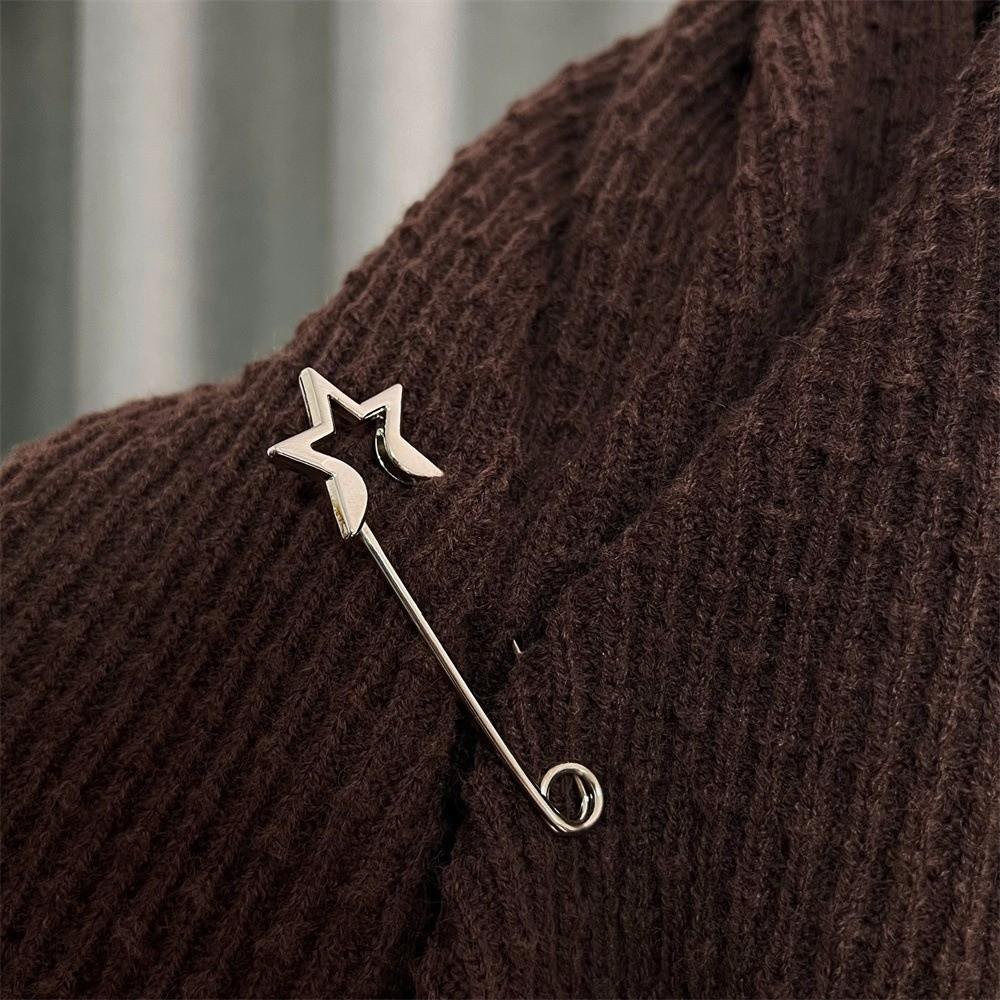Adjustable Retro Large Pins Fixed Needle Clothing Metal Safety Pins Lapel Pin  Hat Coat Accessory