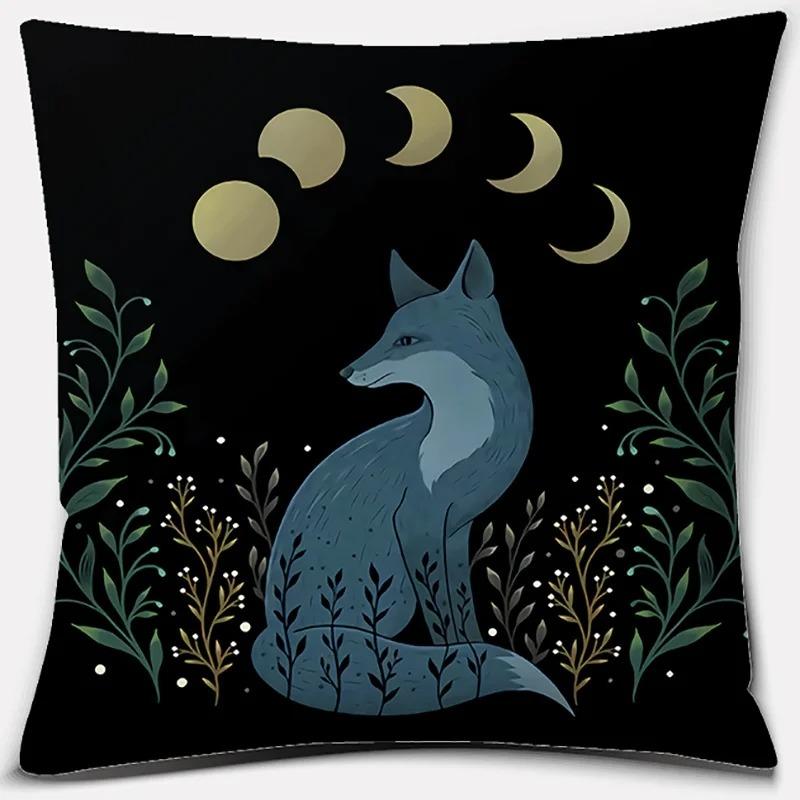 Moon and Star Pattern Pillowcase Office Living Room Home Pillowcase Car Ornaments