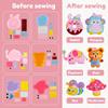 Kids Sewing Animals Craft Kit DIY Sewing Felt Plush Animals Handmade Craft Accessories Set for Beginner Handcraft Sewing