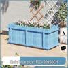 Hualongdun Outdoor Carbonized Solid Wood Planter Box
