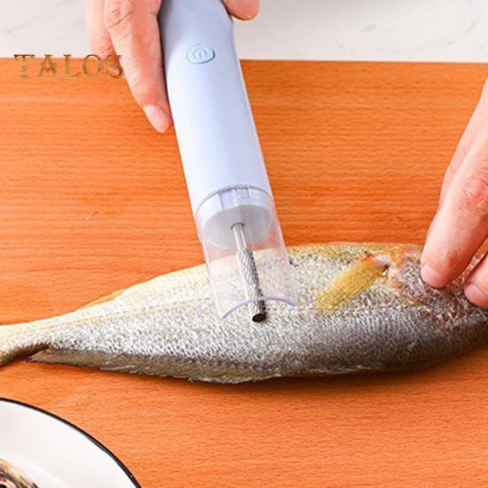 Electric Fish Scaler Remover Cordless Fish Scale Cleaner Rechargeable Waterproof Fish Scaler with Large Capacity Battery Stainless Steel Fish Skin