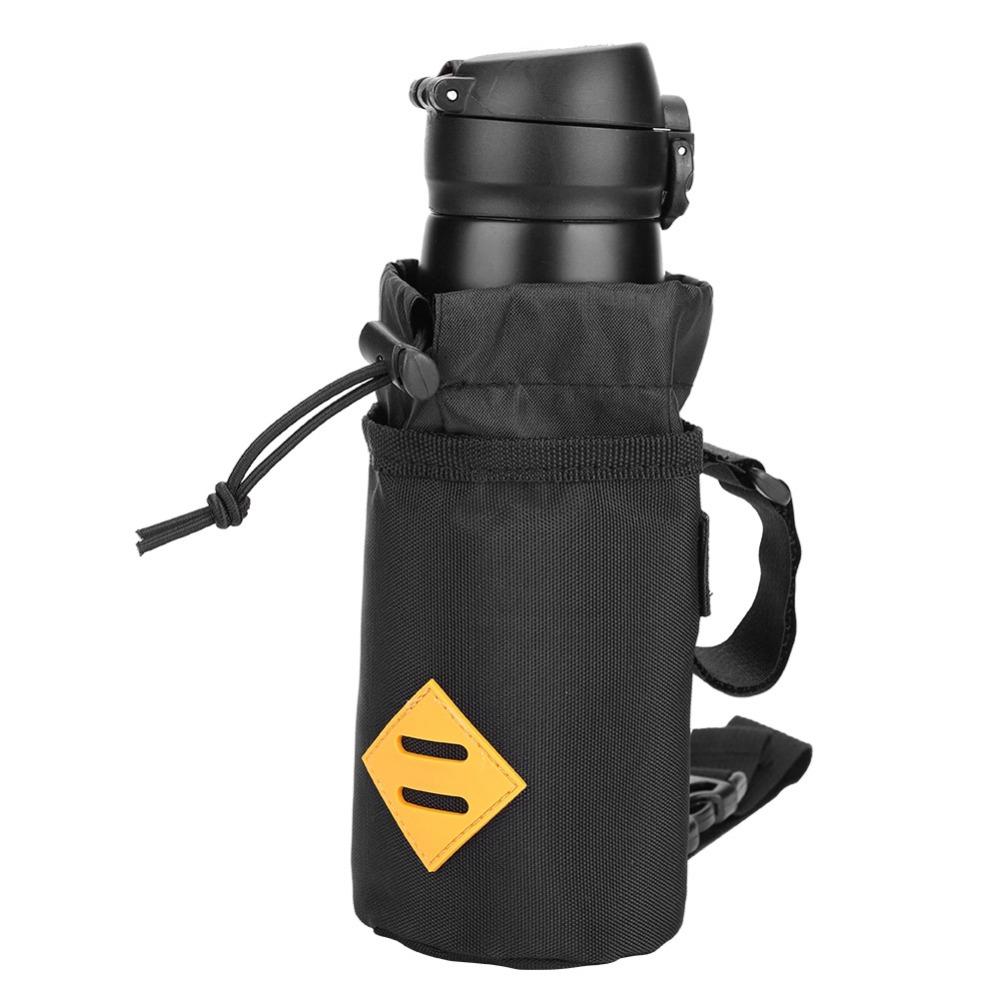 With Straps Bicycle Water Bottle Bag Cycling Bottle Carrier Bike Front Storage Accessory