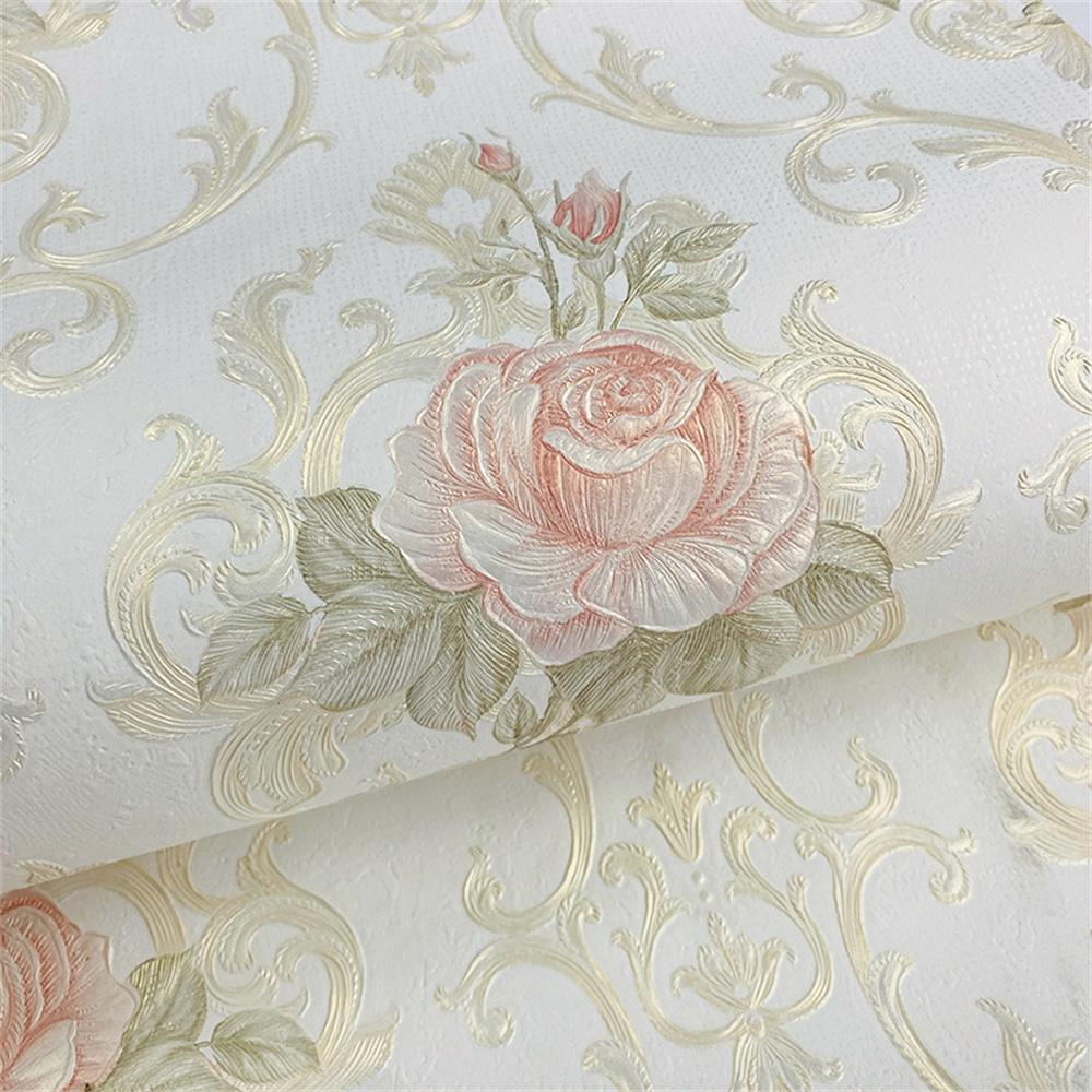 American Pastoral Floral Wallpaper Living Room Bedroom TV Background Renovation European Luxury Home Wall Decoration