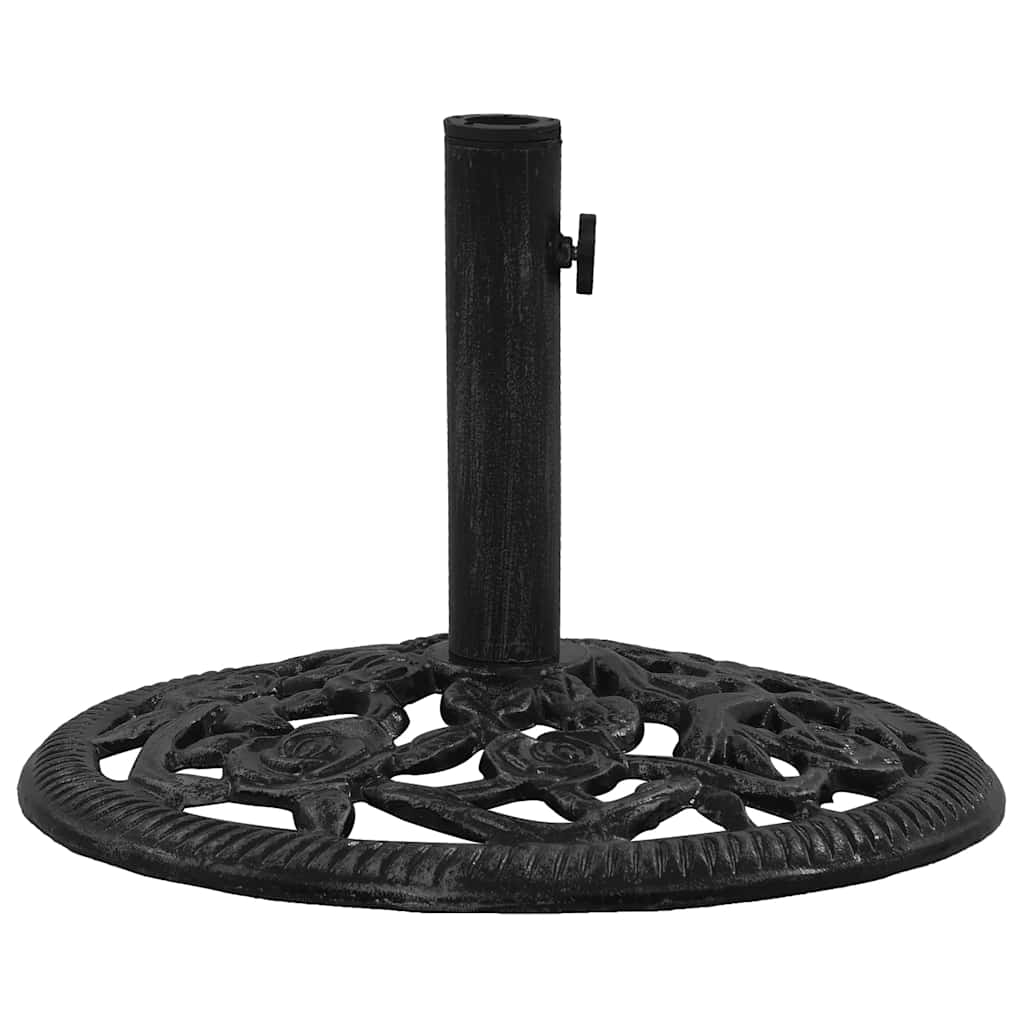 Vidaxl Podstawa Pod Parasol, Czarna, 48X48X33 Cm, Żeliwo