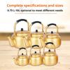 Portable Gold Coffee Pot With Comfortable Grip Home Coffee Maker Boiling Kettles Ideal For Travel And Kitchen