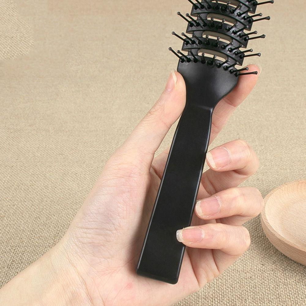 Professional Anti-static Heat Comb Plastic Massage Ribs Hair Comb Detangling Vent Brush  Men/Boy