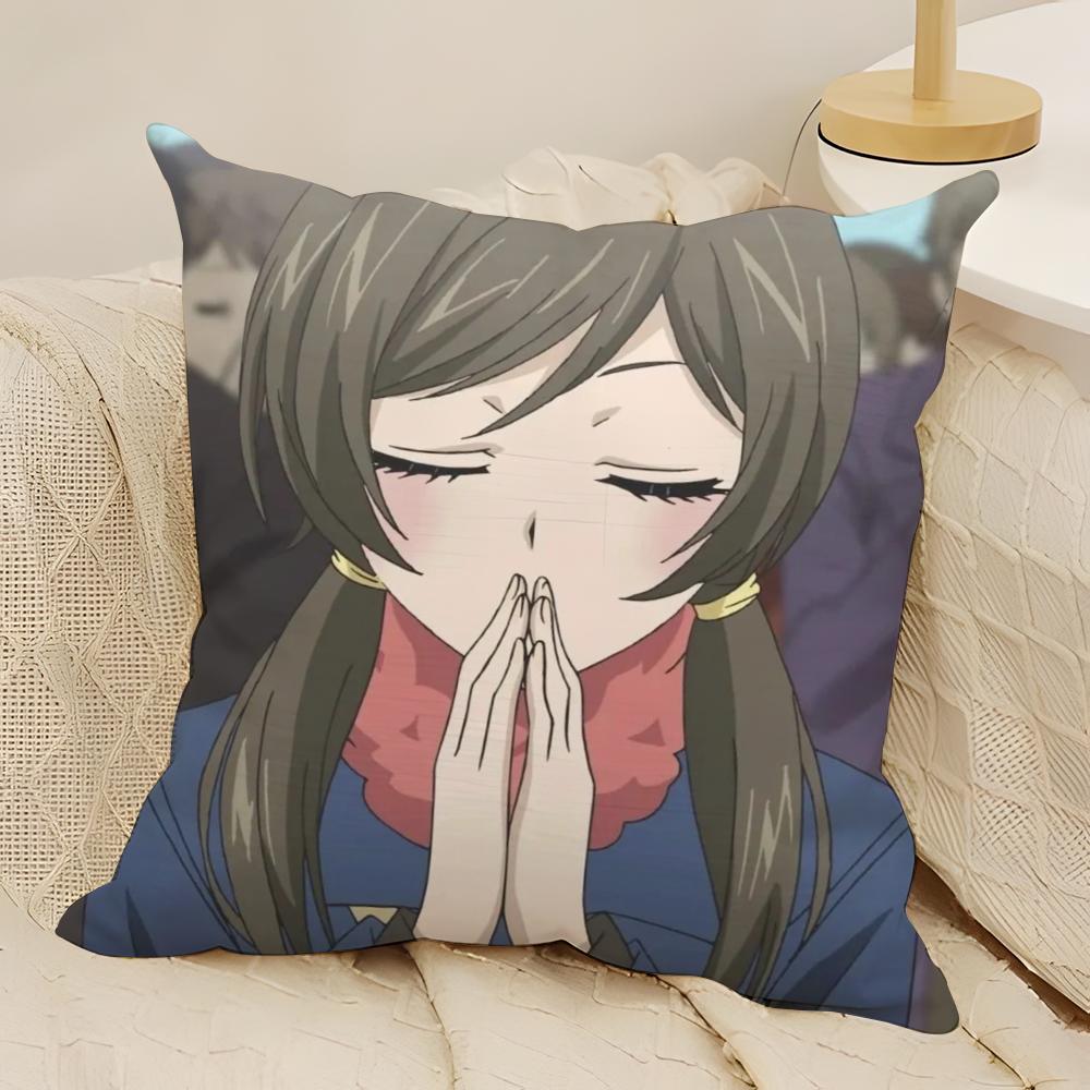 K-Kamisama Hajimemashita Pillow Case Natural Linen Double-Sided Printing Sofa Home Decor Cushion Cover