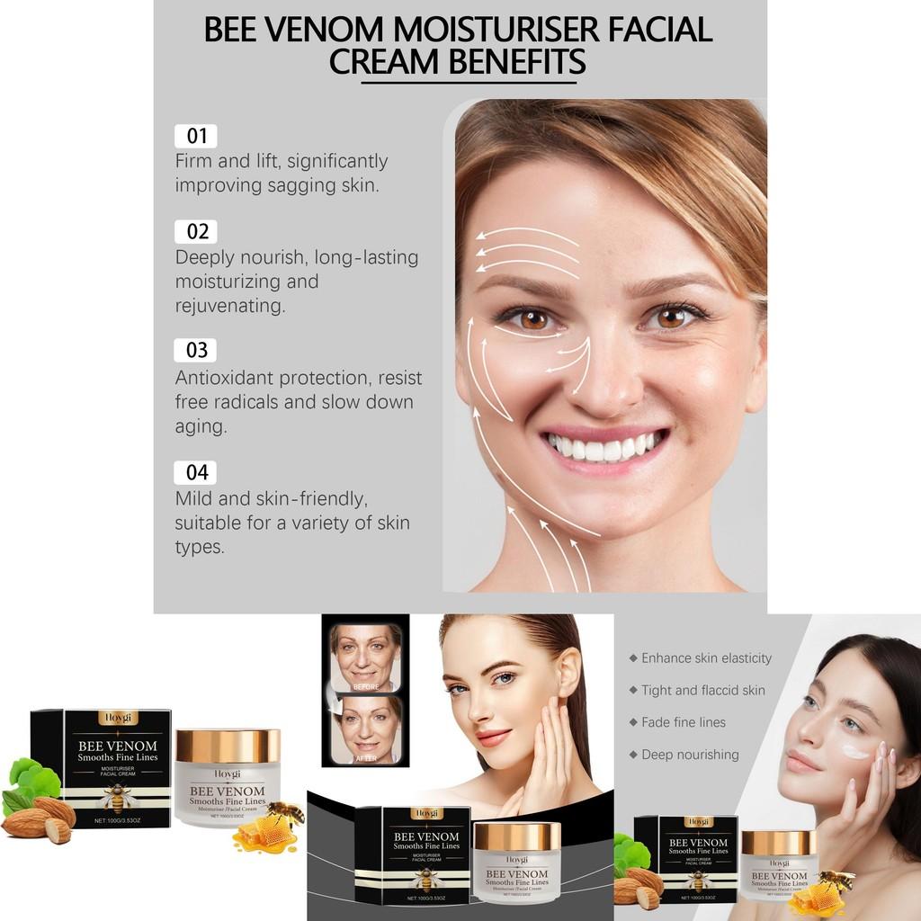 Hoygi Bee Venom Moisturizing Cream For Hydration And Wrinkle Reduction 100g