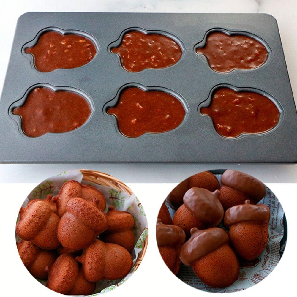 6/8 Cavity Madeleine Cake Baking Pan Nonstick Dessert Baking Tray Bread Baking Mold  Household