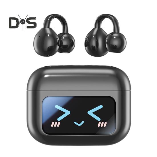 

1 пара беспроводных наушников с быстрой зарядкой, сенсорным управлением, ушными вкладышами, совместимыми с Bluetooth, встроенным микрофоном и функцией шумоподавления чёрный