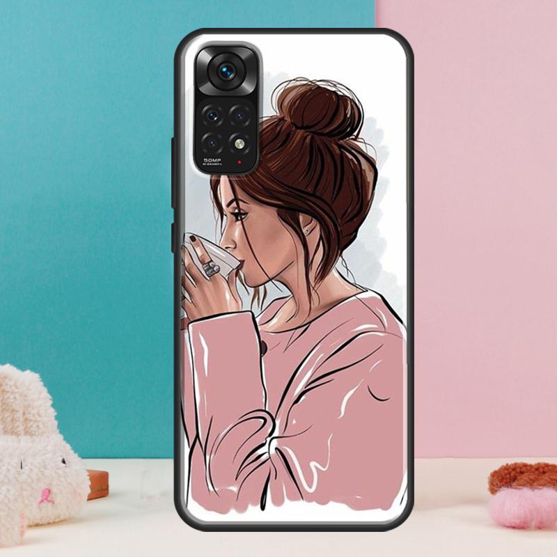 OK But First Coffee Case For Xiaomi Redmi Note 14 13 Pro 12 11 9 10 9S 10S 11S 12S Redmi 14C 13C 10C 12C Cover