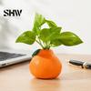 Einzigartiges Tischornament, Orangenförmige Vase, Dekorativer Hydrokultur Kreativer Blumenbehälter, Kleiner Hydrokultur Pothos Behälter Topf für Wohnzimmer
