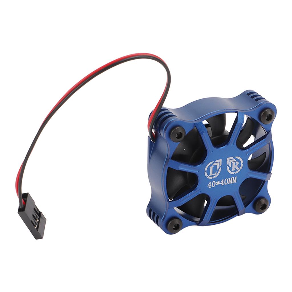 Motor Cooling Fan Aluminum Alloy Fast Heat Dissipation RC Cooling Fan with Metal Mesh Cover for 1 10 1 12 1 8 RC Car