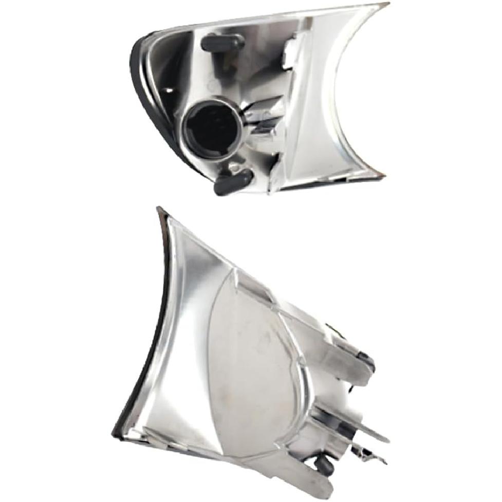 Front Corner Light Housing 63126904299 63126904300, Side Marker Light Lens Cover, 1998-2001 Compatible with BMW E46 2-Door - Clear Lens
