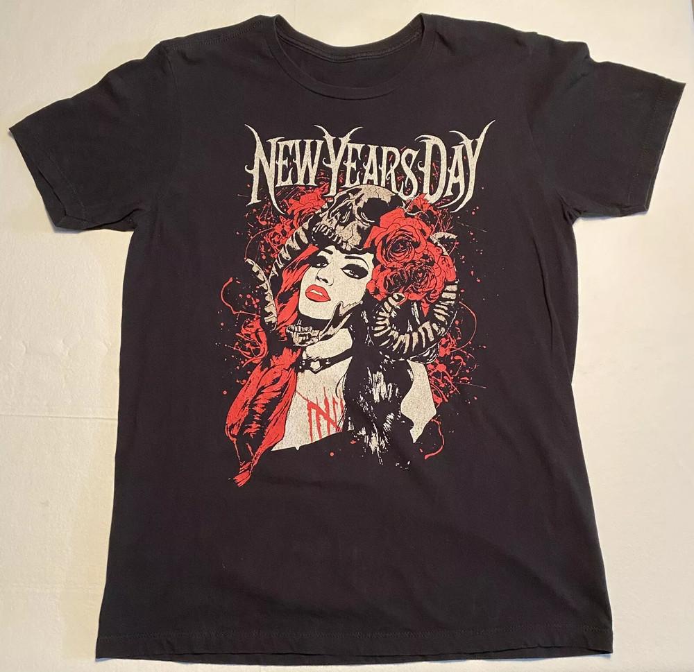 Rare New Years Day Band Black Color All Size Shirt Unisex Gift Halloween MI187 Unisex T-Shirt XXXXL