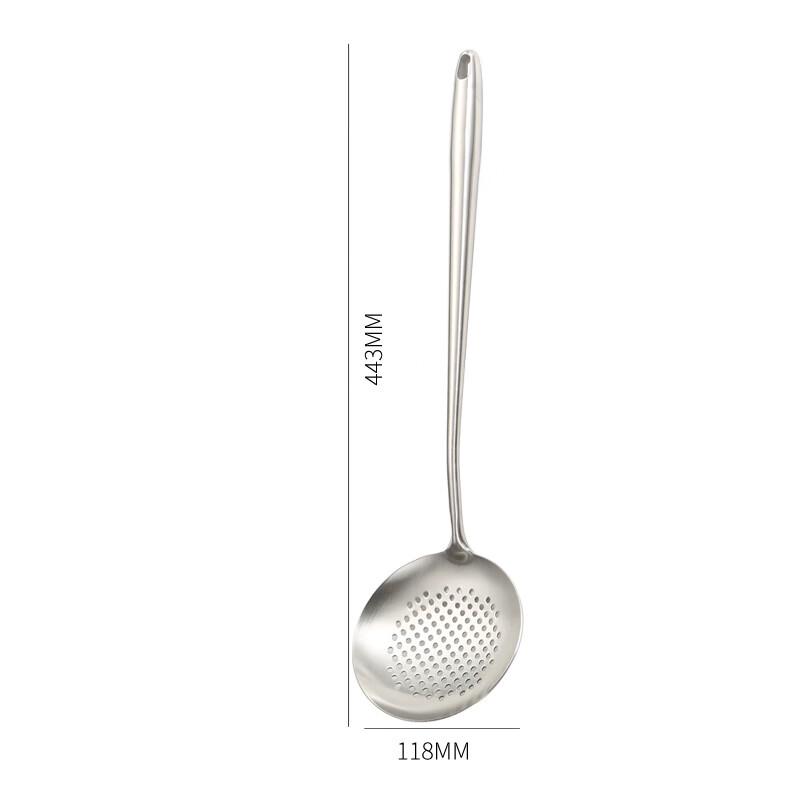 

Stainless Steel Long Handle Chef Slotted Spoon