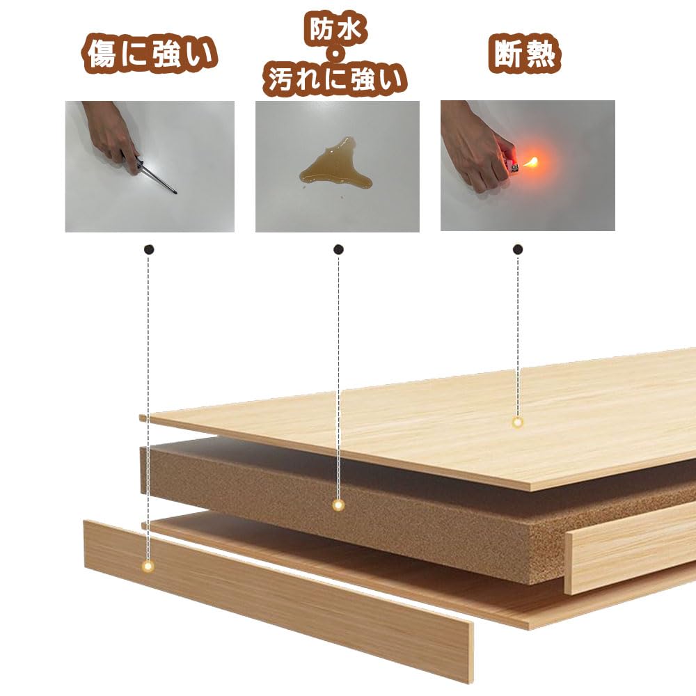 ZONESUM Coffee Center Width 80 x Depth 40 x Height Perfect for Living Wooden Scandinavian Simple and Easy Assembly Table, Table, 42.5cm, Rooms, Desk,