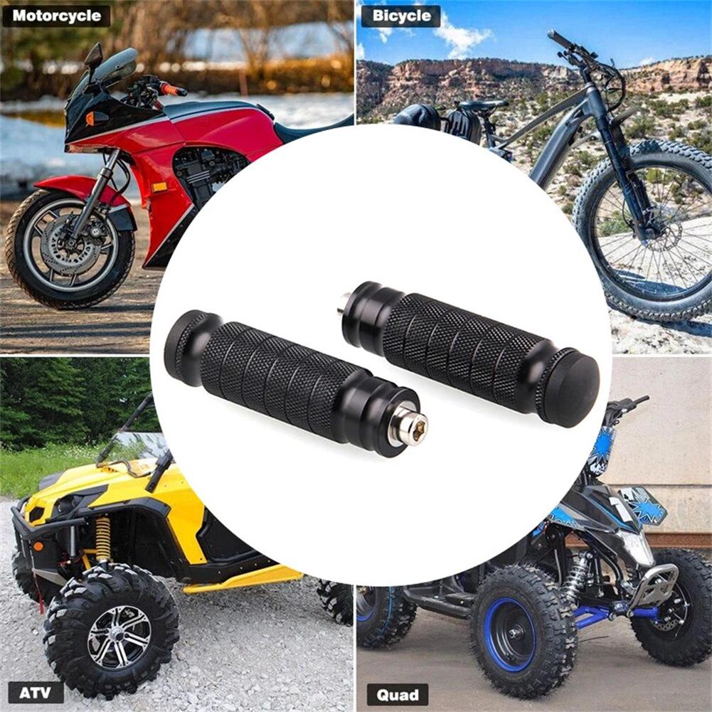 Fotstöd i aluminium baktill, halkfria fotpinnar, fotpinnar för motorcykel