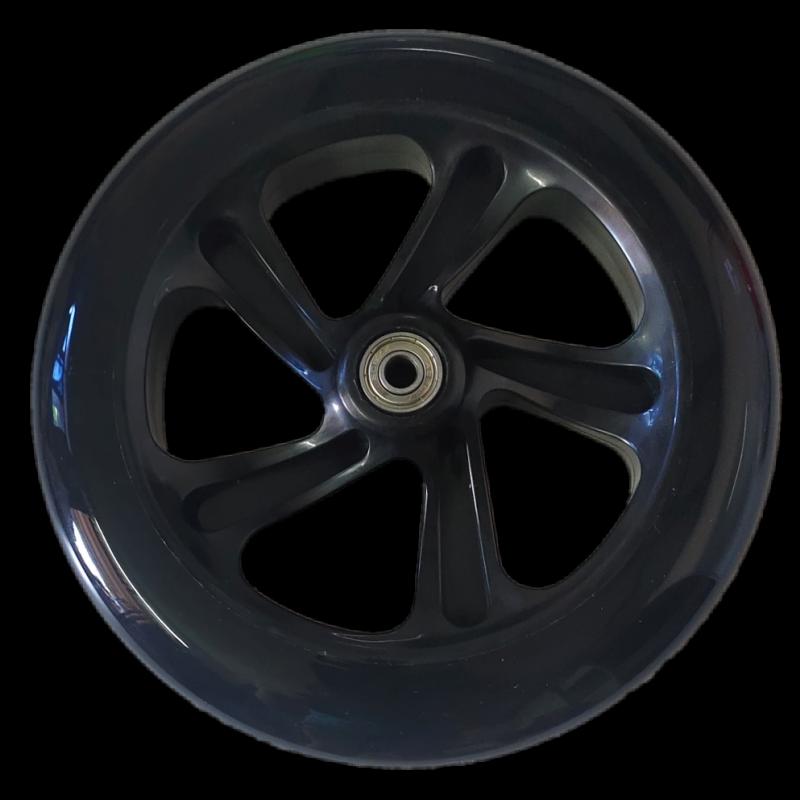 7-8 Inch PU Rubber Universal Silent Wheels for Scooters, Shopping Carts, and Wheelchairs