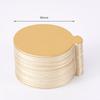 100/200PC Golden Cardboard Mousse Cake Base Round Cardboard Tray Pastry Dessert Display Mat Board Wedding Festival Cake Tool