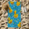 1 Stück leuchtend gelbe Gummiente Strandtuch - Ultra-weiche Mikrofaser, schnelltrocknend & saugfähig, leicht & langlebig für Sommer-Spaß