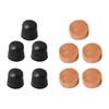 10-Piece Trombone Drain Valve Set Padded Drain Valve High-Quality Brass Valve Support Feet Cork Stopper