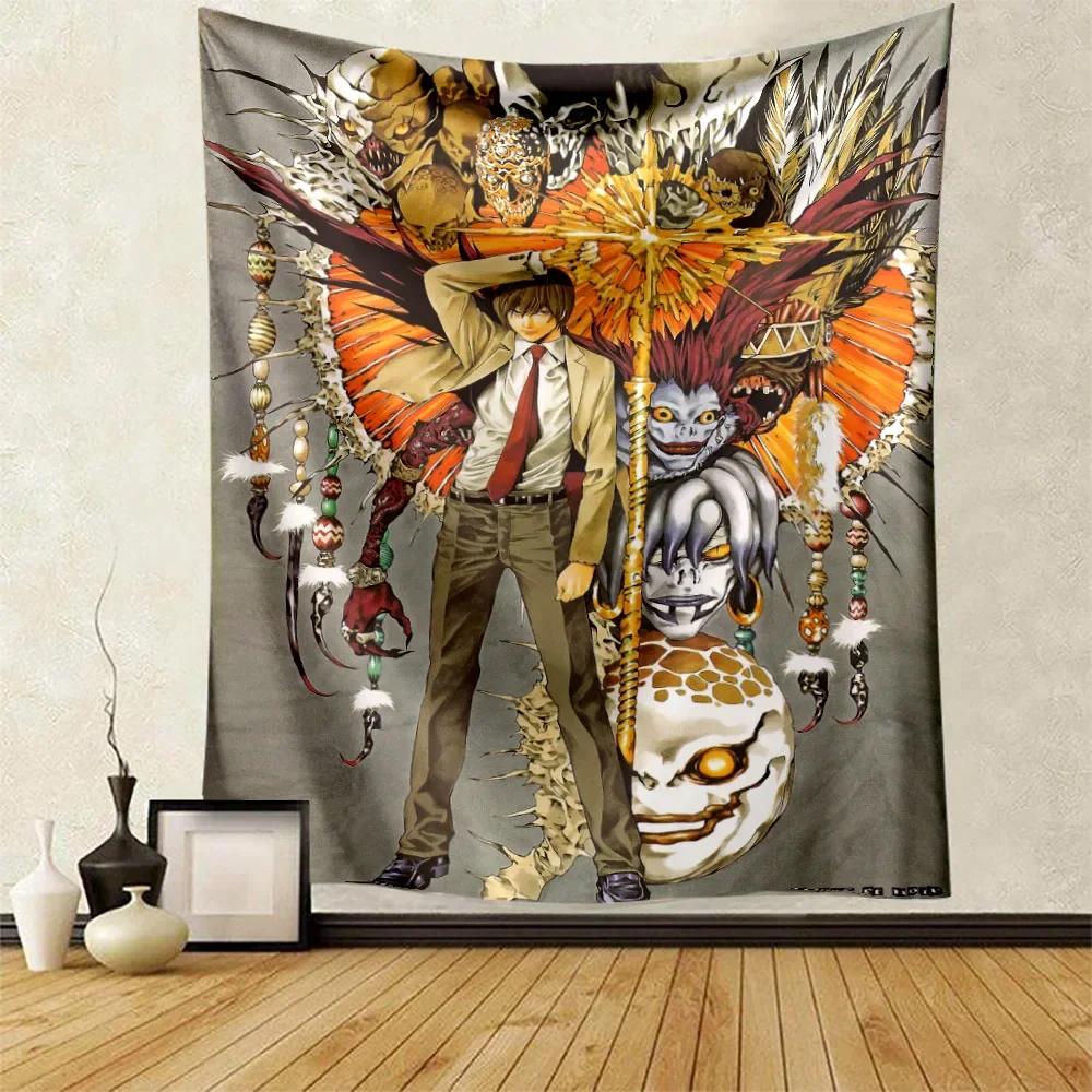 VIKAMA Death Note Misa Amane Tapestry Anime Dark Print Anime Fan Bedroom Dorm Background Decoration Tapestry