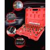 Vehicle Air Conditioning Leak Test Kit with Service Fittings, Sealing Plugs and Storage Case, 26-Piece Inspection Set for Garage Repair