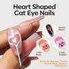 1/6Pcs Cat Eye Nail Magnet Tool Set Cat Eye Heart Magnets Nail Magnet Stick Cat Eye Gel Polish Magnets Tools Manicure