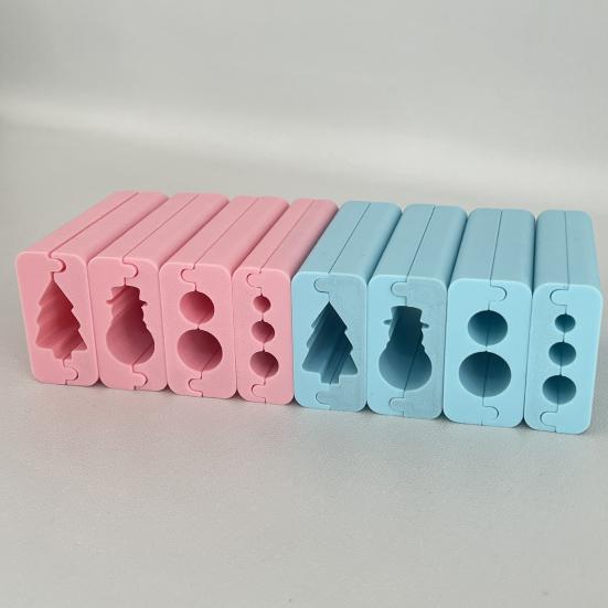 Polymer Clay Bead Roller Round Shape Bead Roller 3D Printed Snowman Christmas Tree Clay Bead Maker Tool for DIY Jewelry Making Polymer Clay Crafting