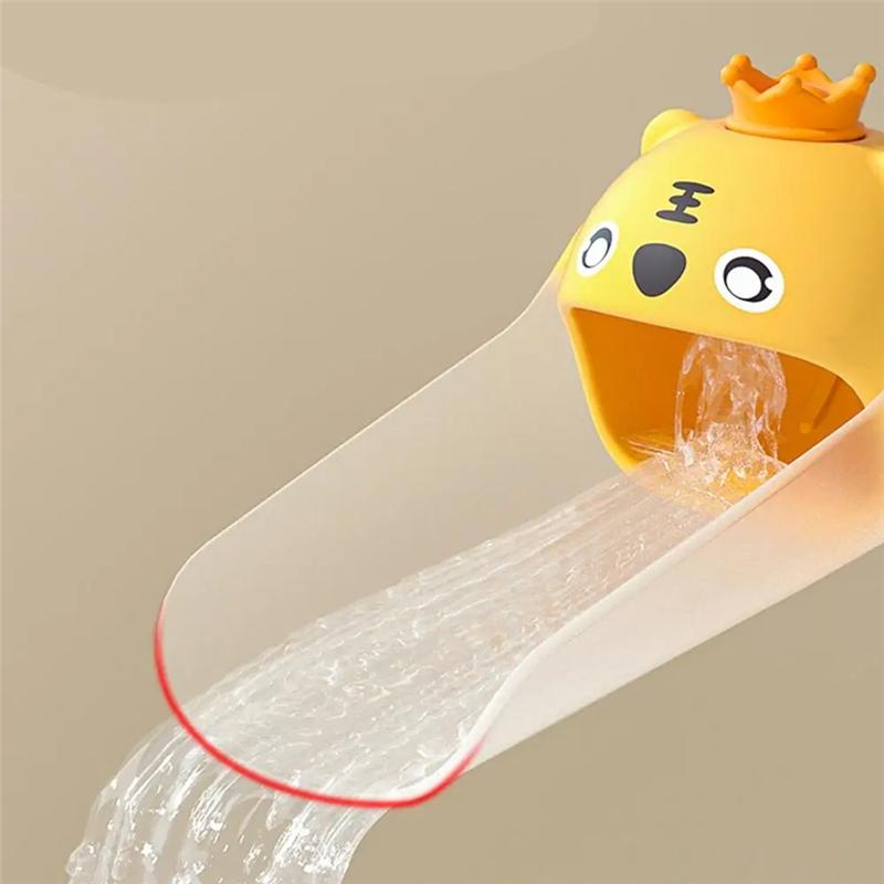 A71Z Cartoon Animals Faucet Extender For Kids Hand Washing In Bathroom Sink Accessories Kitchen Convenient For Baby Washing