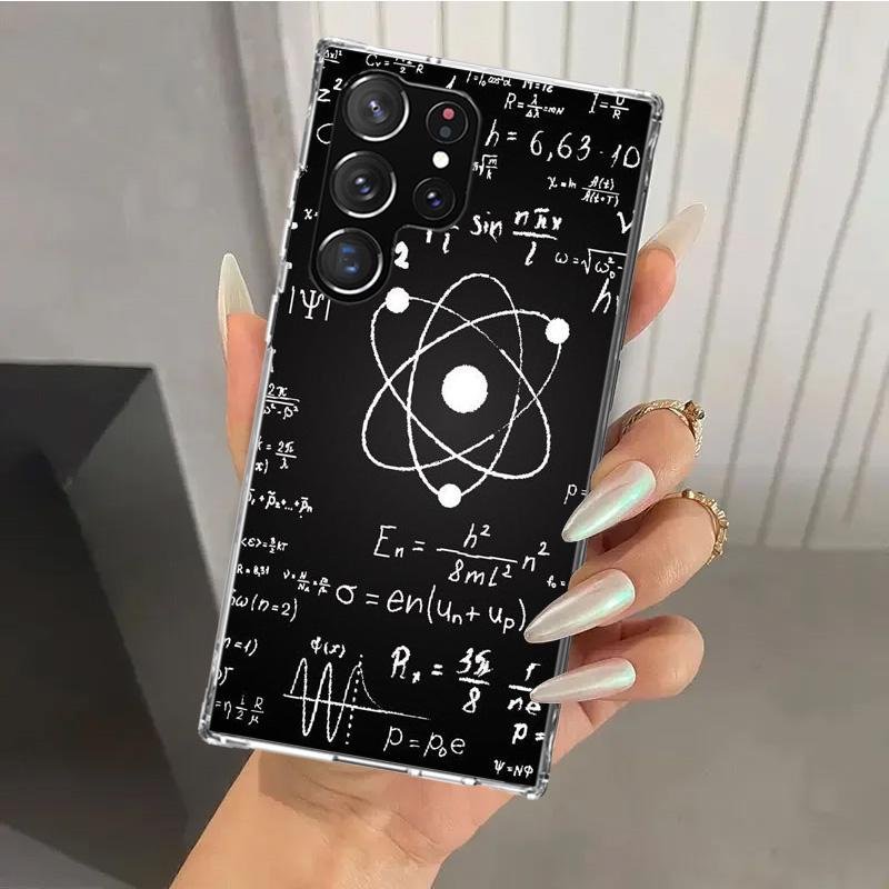 Physics Chemical Mathematics Phone Case for Samsung Galaxy S26 S24 S23 Ultra S25 Edge S22 S21 Plus S20 FE + Soft Print Shell Fun