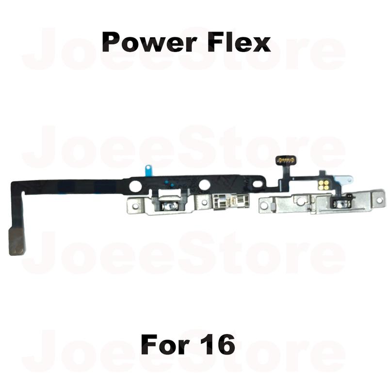 1pcs Power Volume Button Mute Switch Flex Cable for iPhone 15 16 Pro Max Plus Volume Button Control Cable Repair Part